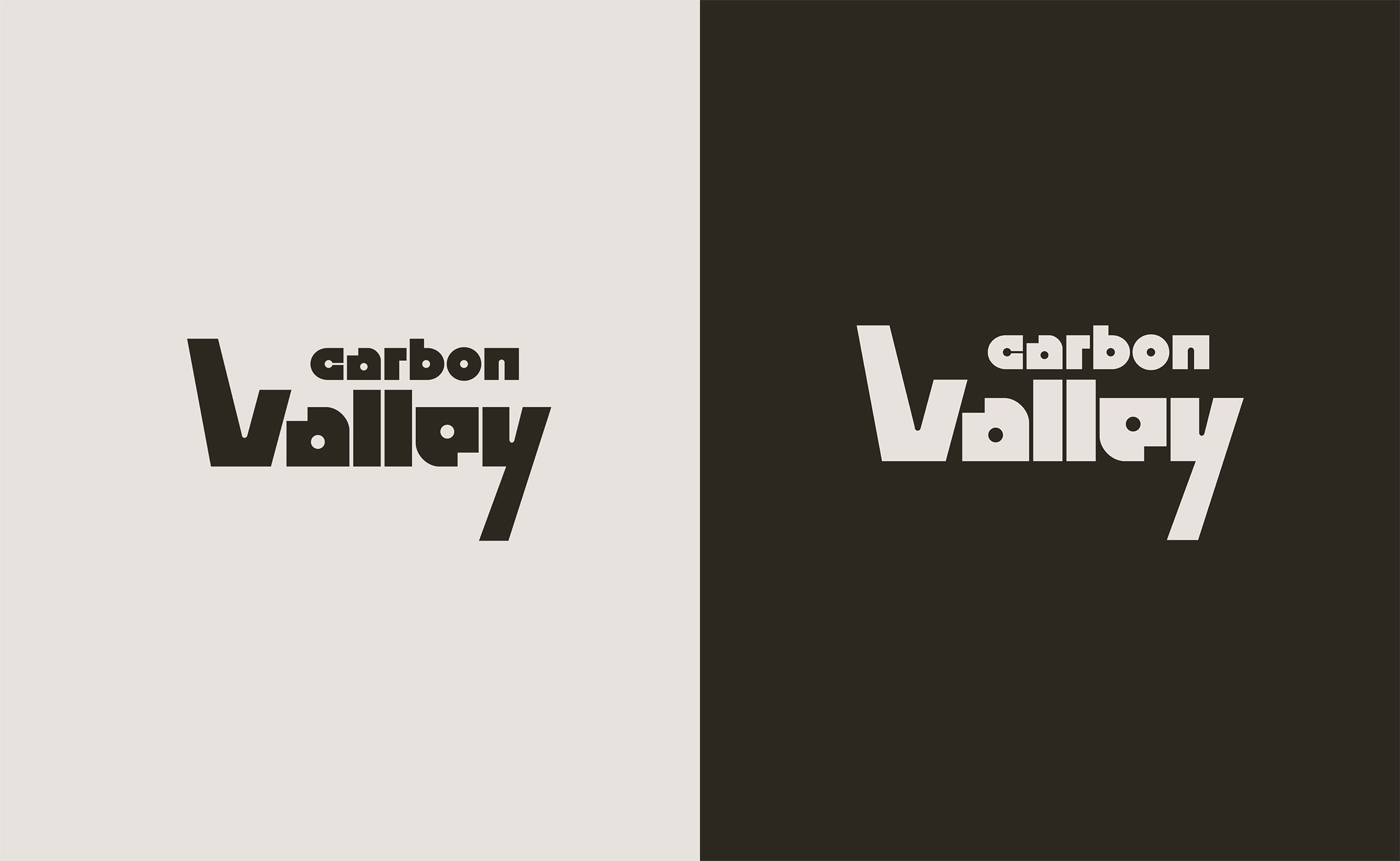 The designed logomark for Carbon Valley.